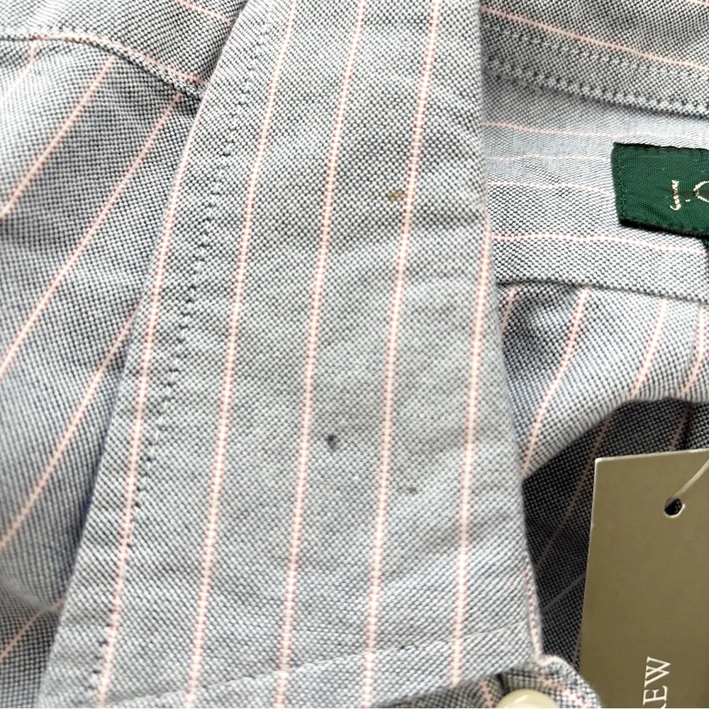 NWT J. Crew Classic Oxford Two-pocket Workshirt Gray